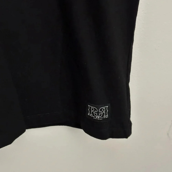 Rock Revival Black Men T-Shirt Logo Size XL - Picture 4 of 9